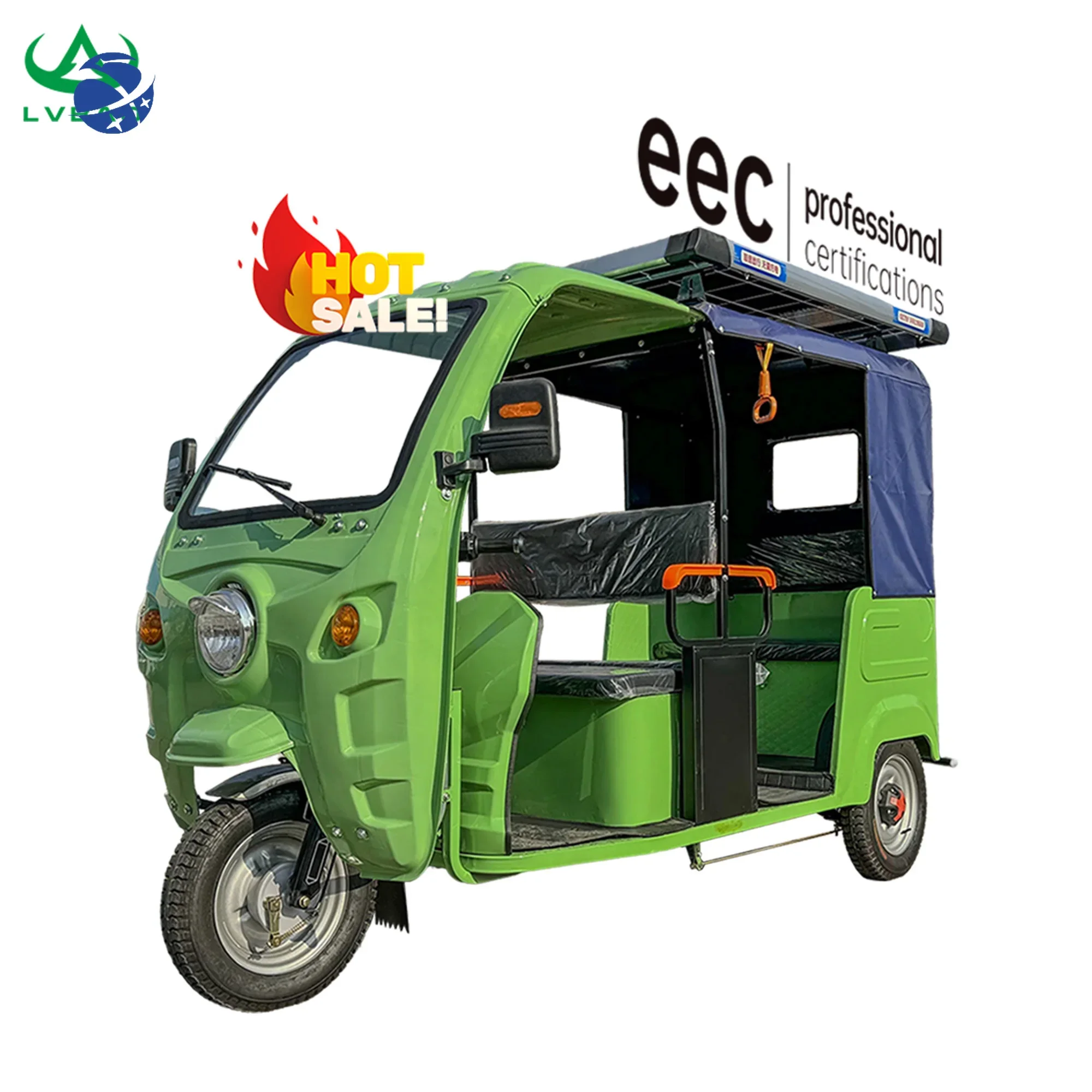 

Yun Yi LB-ZK3WX Fabriek Direct Levering 3 Wiel Driewielers Trommel Rem Tuk Tuk E-Riksja Elektrische Driewielers Voor Passagier