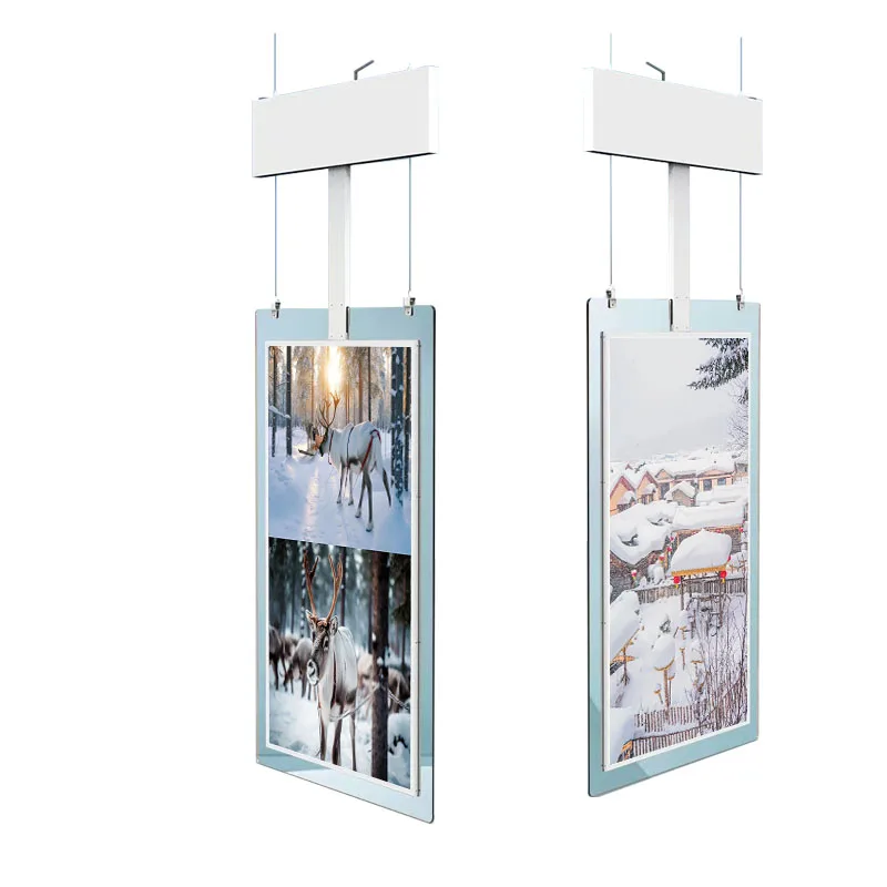 Powered by Android 4K Transparent OLED Screen 43/55inch, High Brightness Window Facing Digital Signage for Indoor Advertising