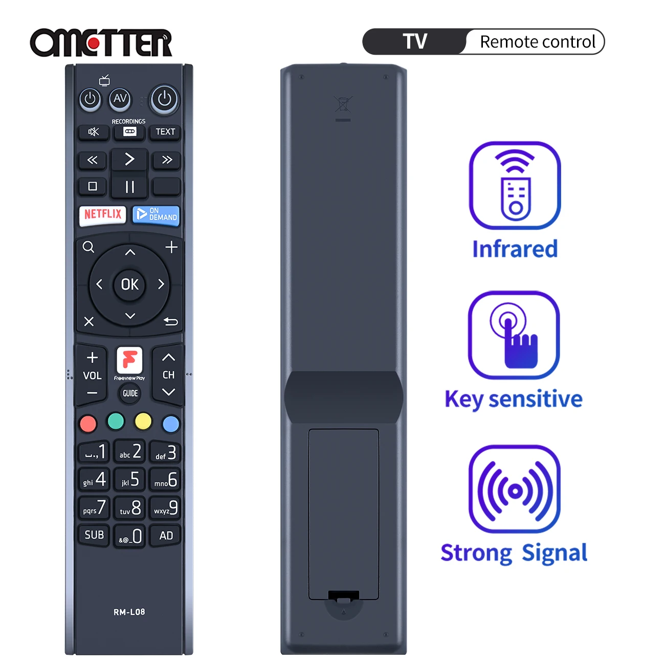 New RM-L08 For Humax HD TV Recorder Remote Control FVP-5000T FVP-4000T