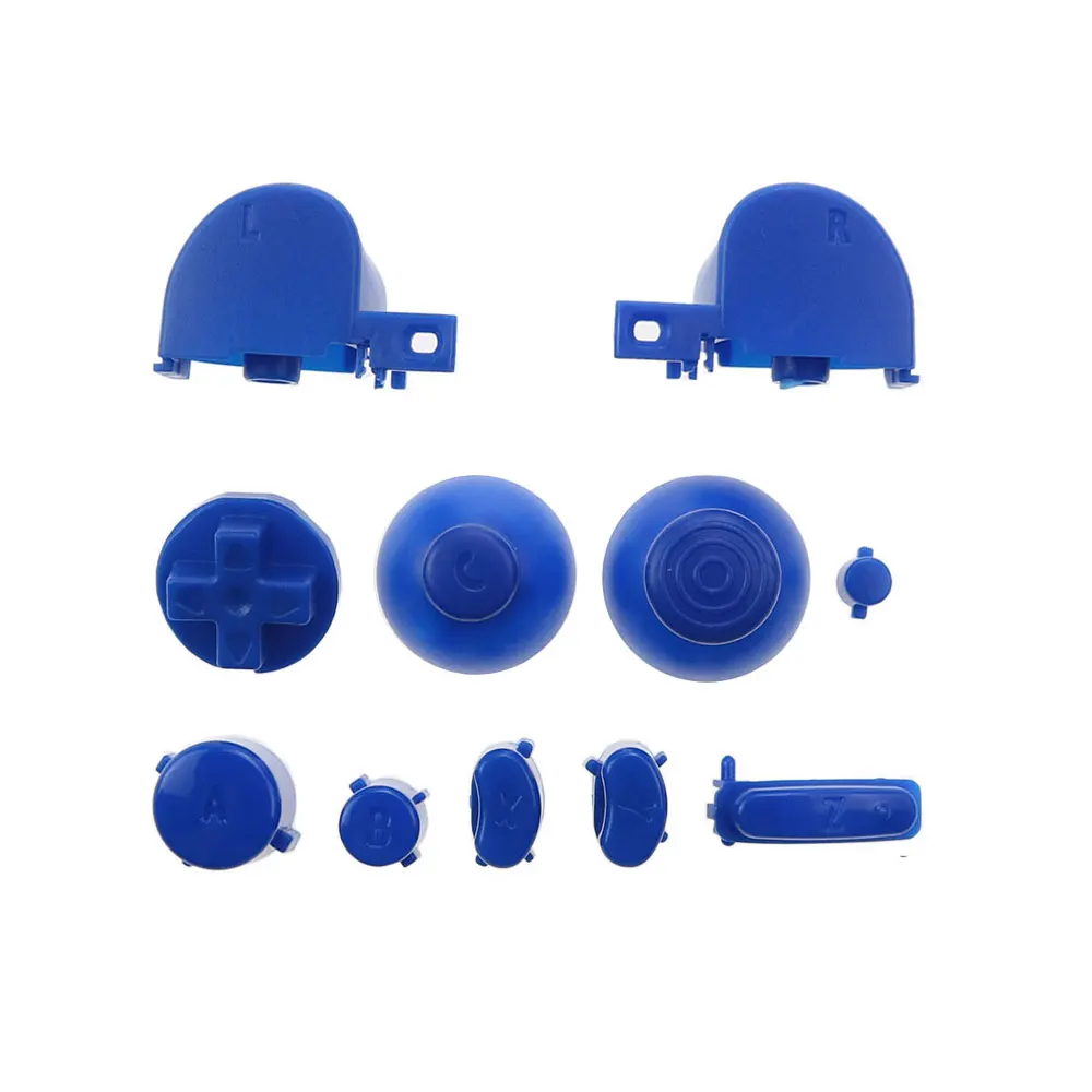 JCD 1Set Full Set L R ABXY Z Keypads Buttons With Thumbsticks Caps For Nintend GameCube NGC D-Pads Power ON OFF Buttons