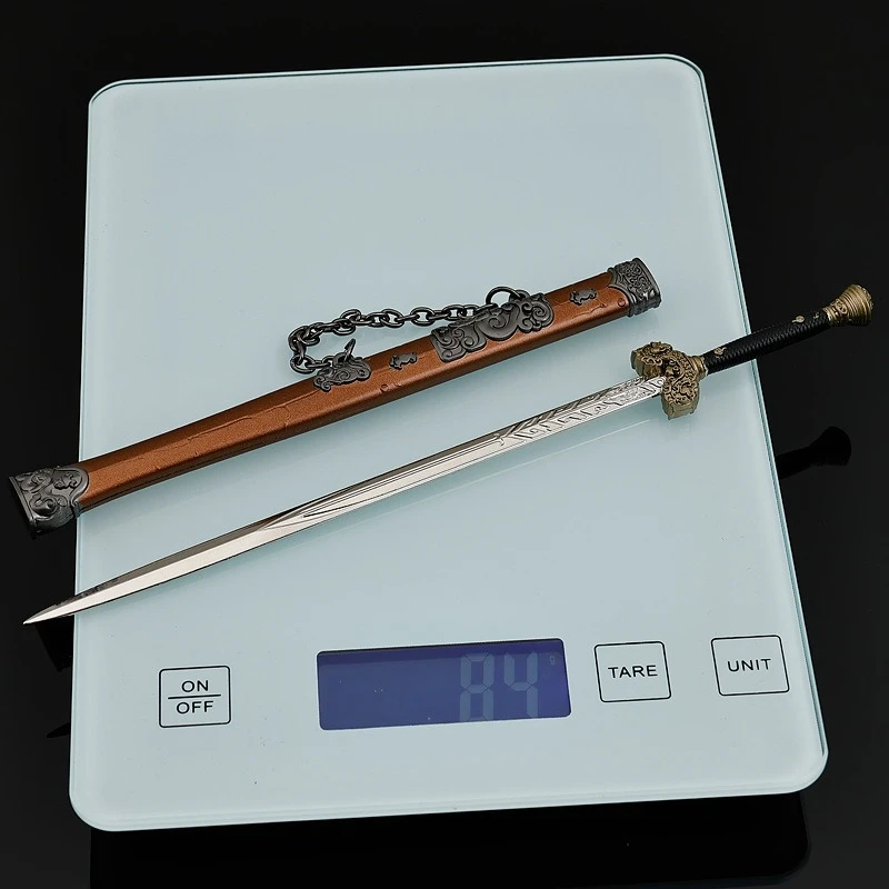 22cm/8.66in 검은 신화: Wukong Hyakumo 실제 검 게임 주변 무술 무기 모델 금속 공예 데스크탑 장식 장난감