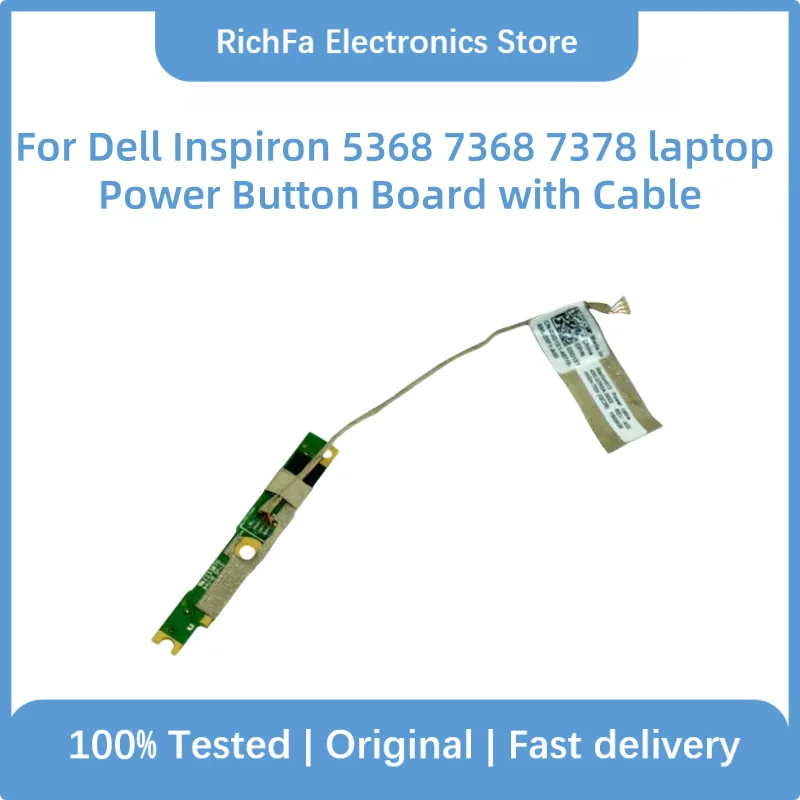 For Dell Inspiron 5368 7368 7378 Series Original Power Volume Button Board with Cable 03G1X1