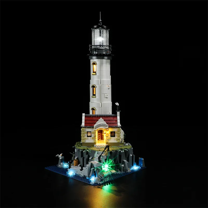 2065 PCS Motorised Lighthouse Building Blocks Bricks Kids Christmas Birthday Gifts Toy Compatible With 21335