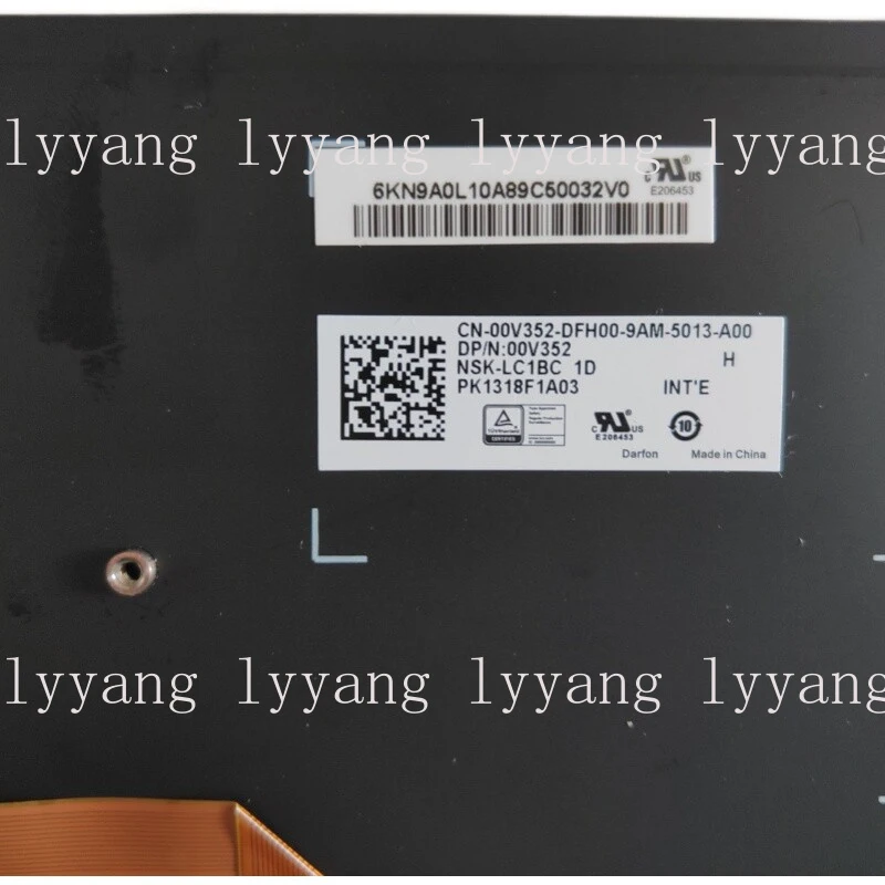 f  00V352 FOR DELL Alienware 17 R2 R3 Backlit Laptop Keyboard Assembly