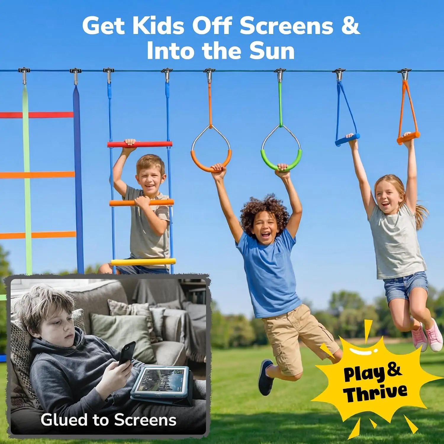 Parcours d'obstacles Ninja War - Kids Outdoor Ninja Set avis et prix