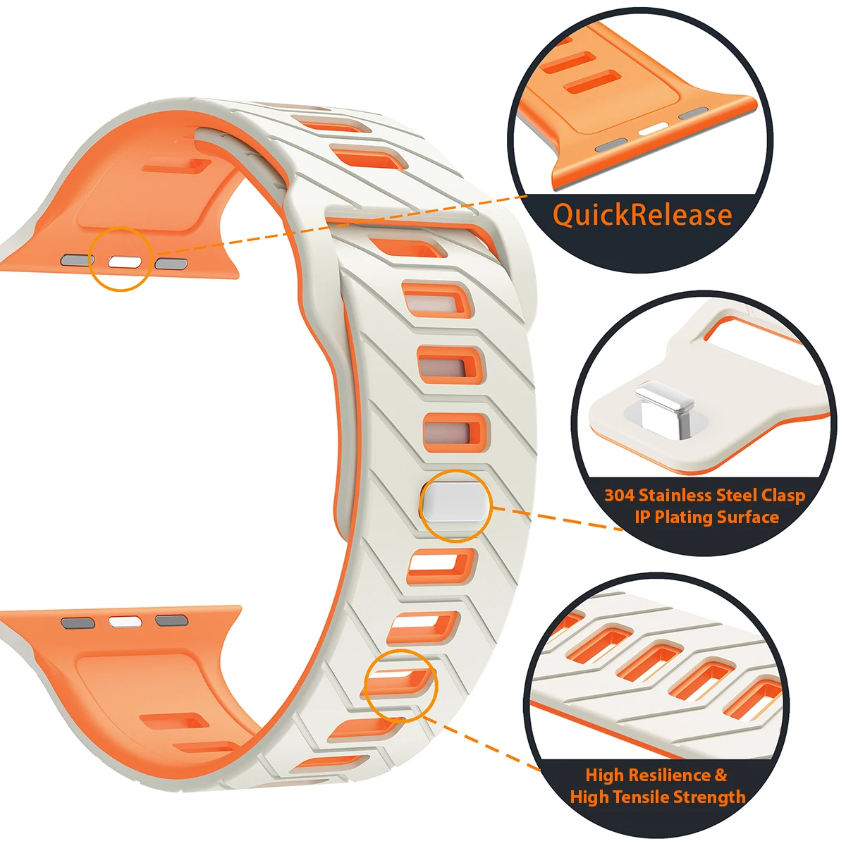 Correa de Silicona para Apple Watch Band Ultra 3 2 49mm 46mm 45mm 44mm, Correa Deportiva para IWatch Series 11 10 9 8 7 6 SE