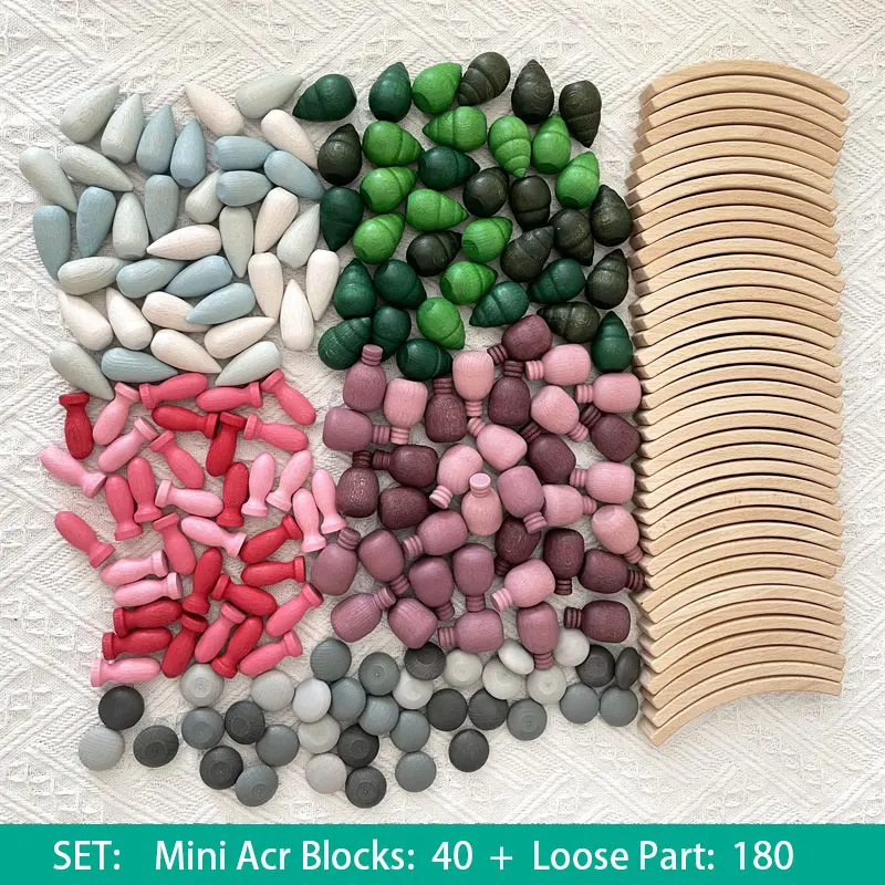Montessori Mandala Blokken Losse Onderdelen Baby Pretend Play Scènes Speelgoed Kleur Sorteren Tellen Educatief Houten Speelgoed Voor Kinderen