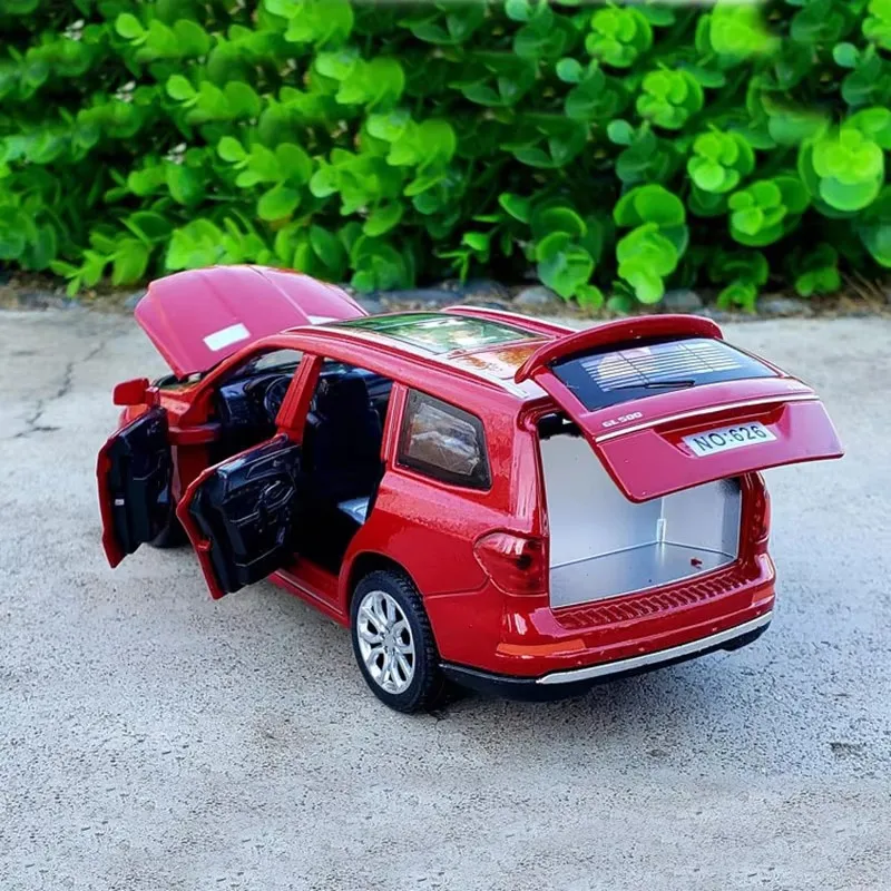 1:32 GL500 Legierung Auto Modell Diecast Spielzeug Simulation Auto Zurückziehen Sound Licht Für Kinder Geschenke Junge Spielzeug Fahrzeug Sammlung