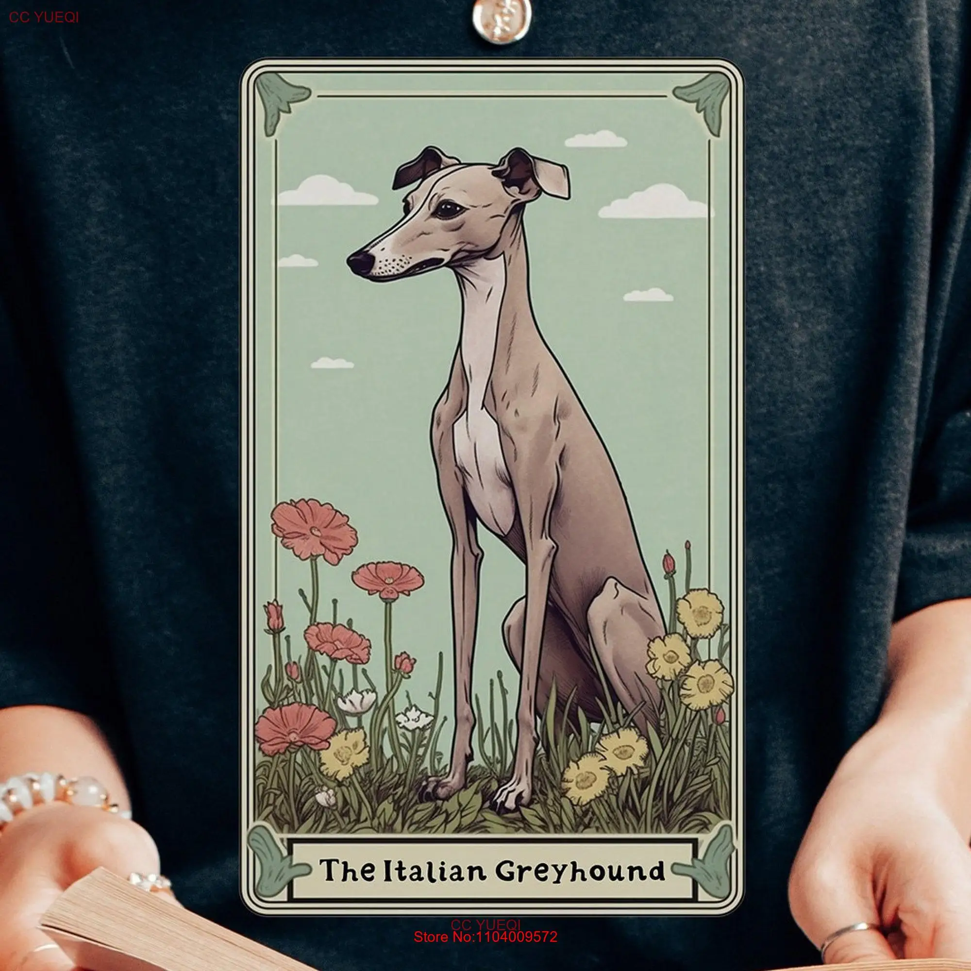 Italian Greyhound T Shirt The Tarot Card Birthday Mom long or short sleeves