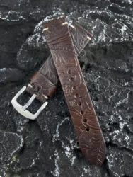 Leather Watch Band Strap Embossing 20mm 22mm Quick Release For Huawei GT 2 3PRO Samsung Galaxy Watch 46mm 42mm Gear S3 Strap
