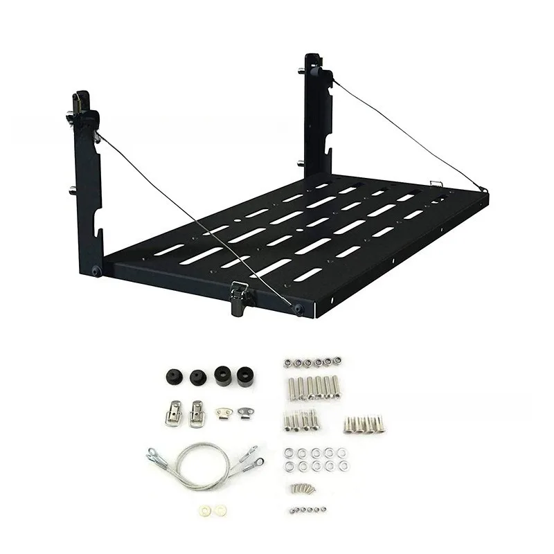 Foldable Tailgate Table Workbench Storage Rack for Wrangler JK 2007-2017 Offroad