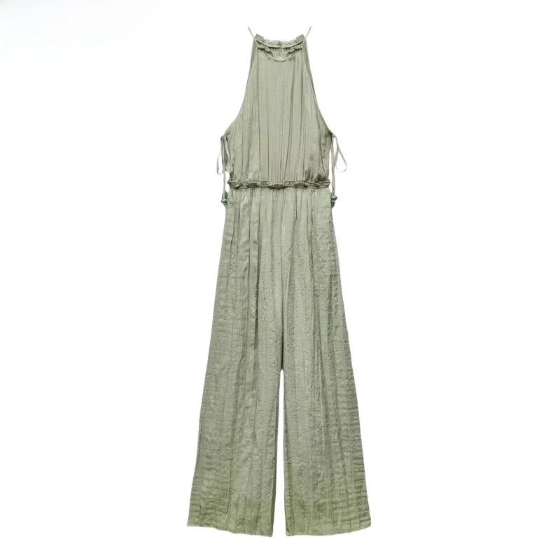 

New Women's oulder-baring Neline High-waisted Long Pants One-piece Suit Autumn Collection Faionable Durable Material