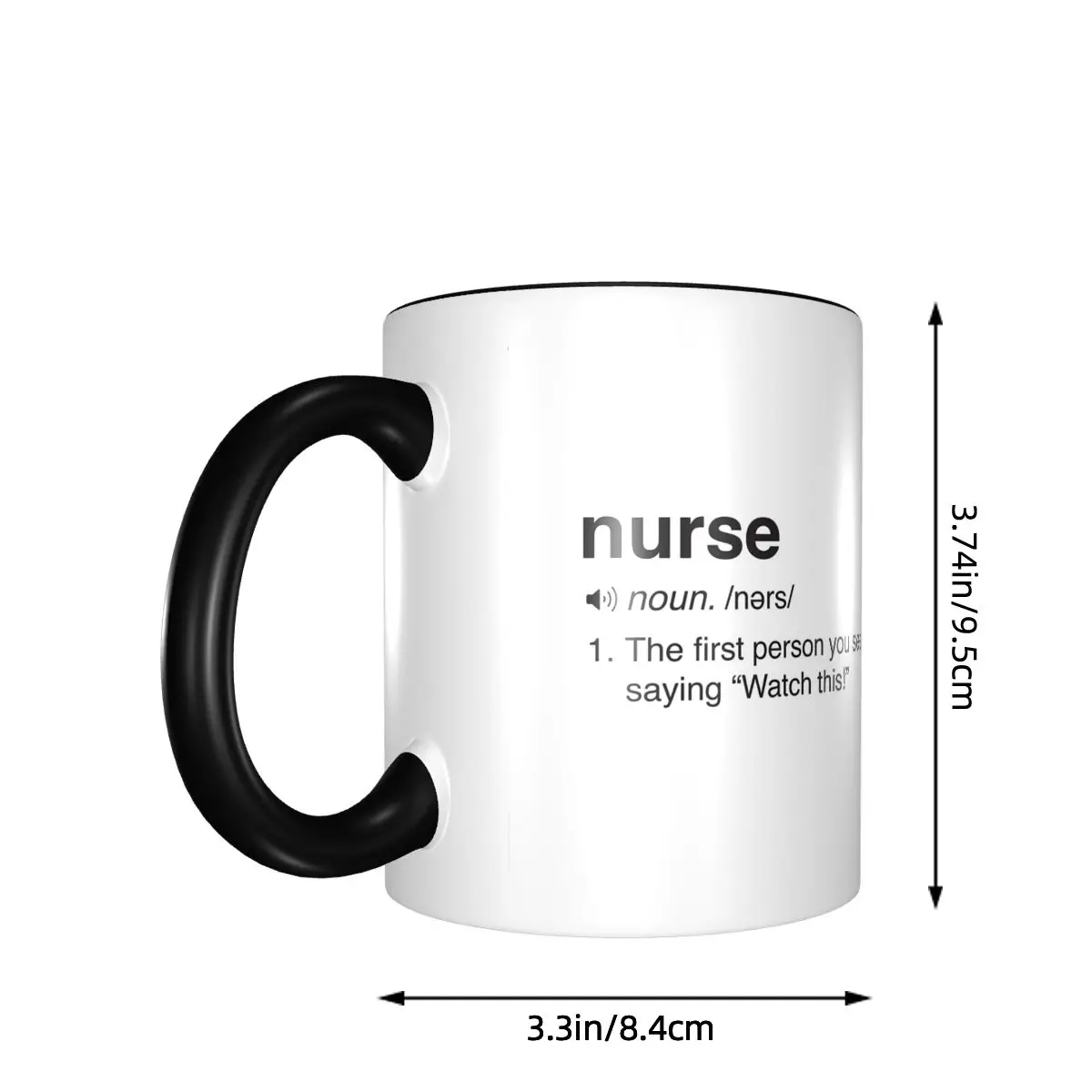 Nurse Definition Mug Funny Ceramic Coffee Cups Tea Mugs Milk Cup Drinkware Gifts for Friends