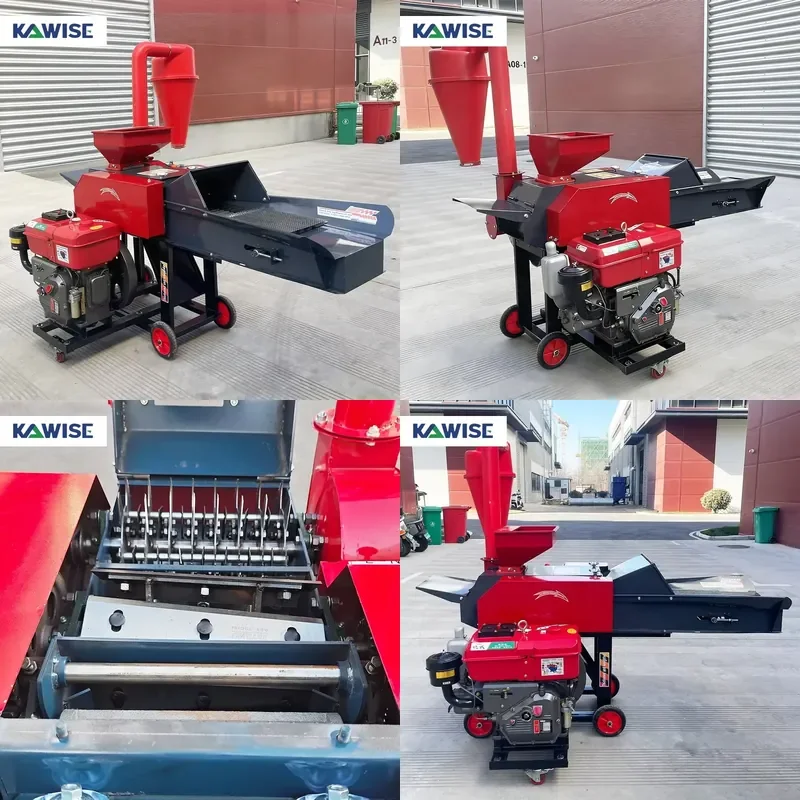 Chaff Cutter Kneader Crusher Machine for Grass Straw and Corn Stalk Feed Processing for Cattle Goat Sheep