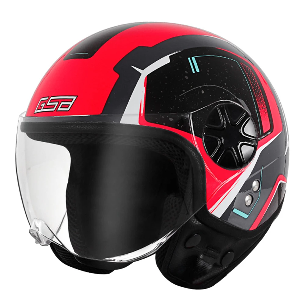 M-XL Red Wind Wear-Resistant Motocross Accessories Anti-Fall Racing Kask Open Face Motorcycle Helmets Breathable Head Protection