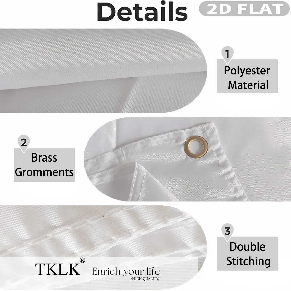 قطعة واحدة من لافتة الحفلات العمودية المخصصة، خياطة من البوليستر فقط/لافتة خلفية بحلقين، مثالية لديكور معلق لعطلة أعياد الميلاد #6