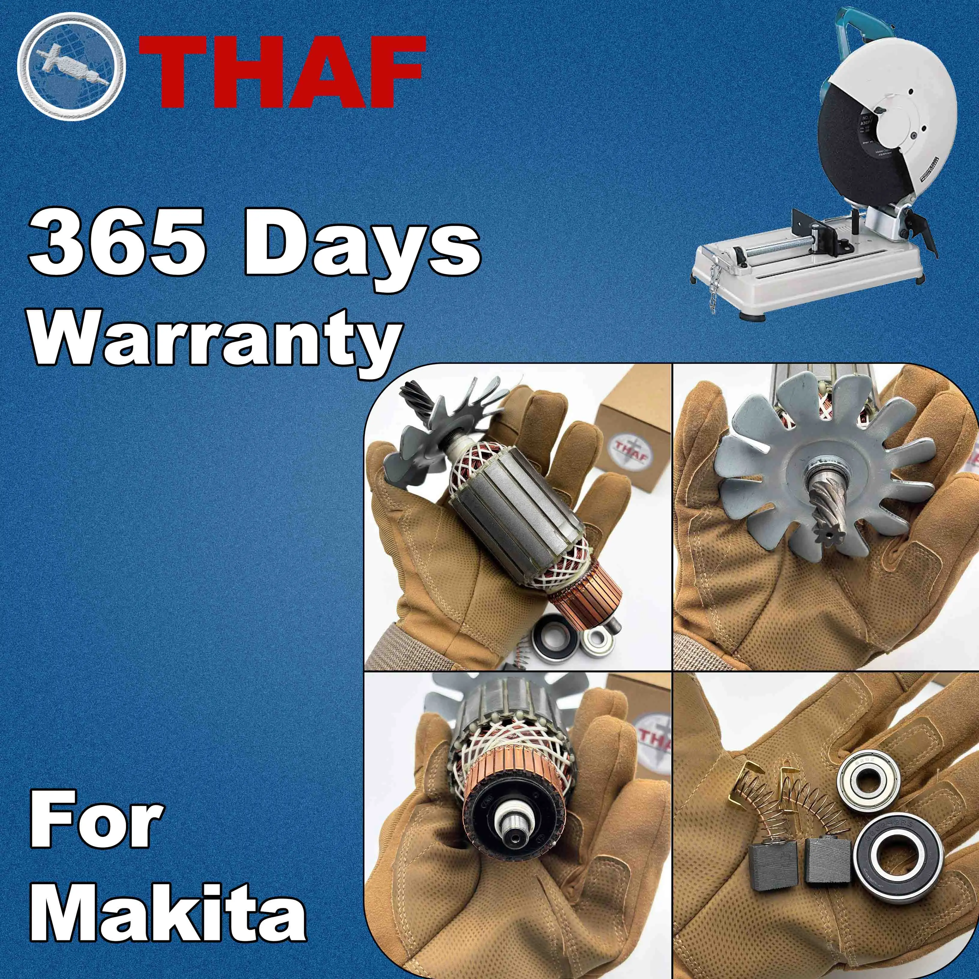 AC 220V 240V 2414NB 2414B Armature Rotor For MAKITA Metal Cutting Saw Spare Parts Cutting Tool 518704-5