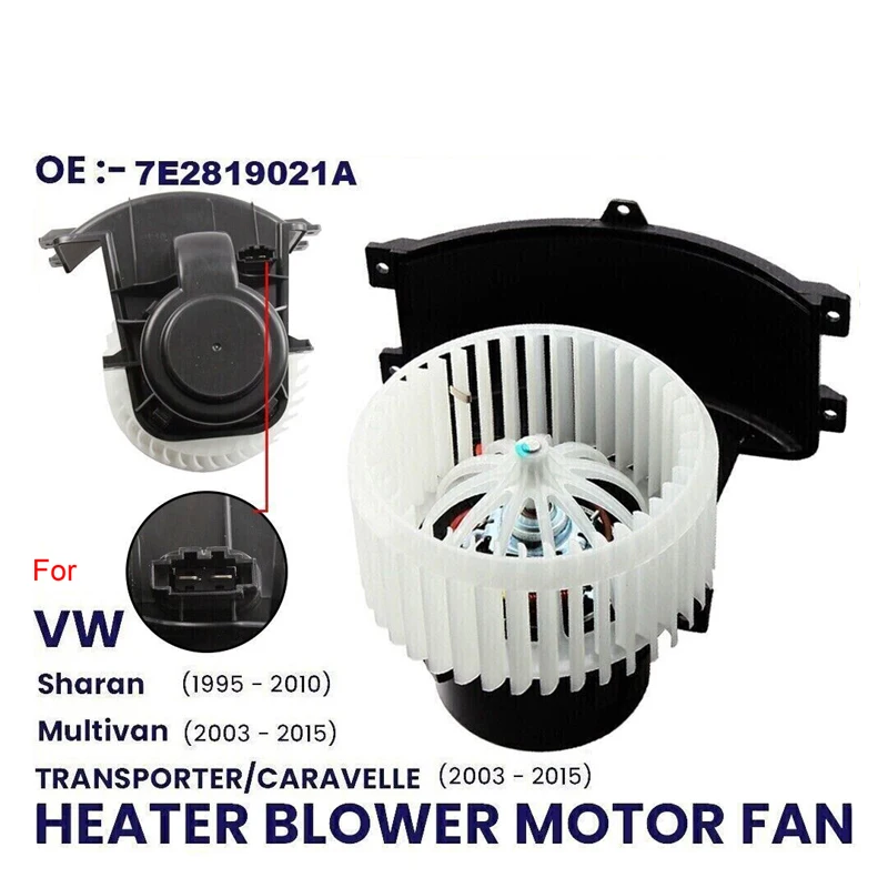 

HEATER BLOWER MOTOR FAN FOR VW MULTIVAN TRANSPORTER CALIFORNIA T5 T6 SHARAN