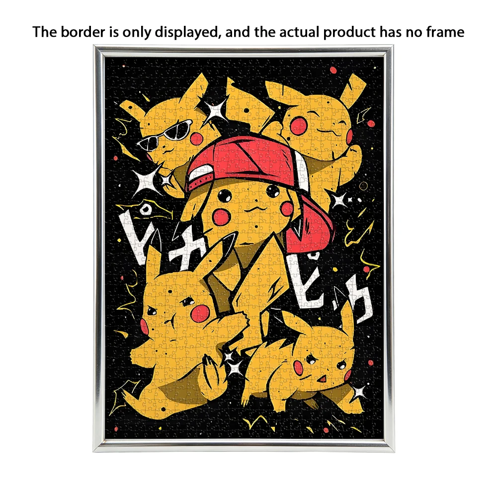 Pokemon theme Pikachu Wooden Puzzle Game - Educational Toy in Various Piece Counts 108/200/300/500/1000 Piece Options Available