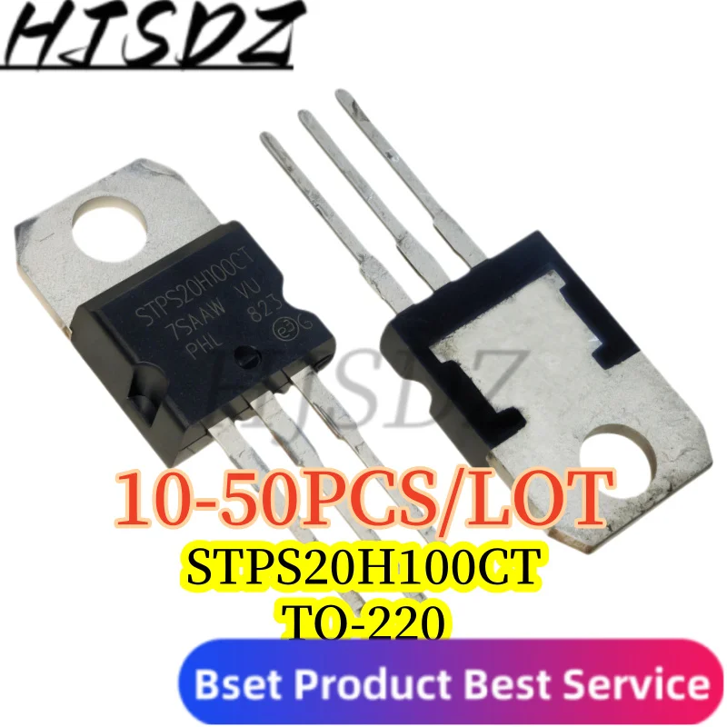【10-50PCS/LOT】 STPS20H100CT STPS20H100 TO-220 100V 20A