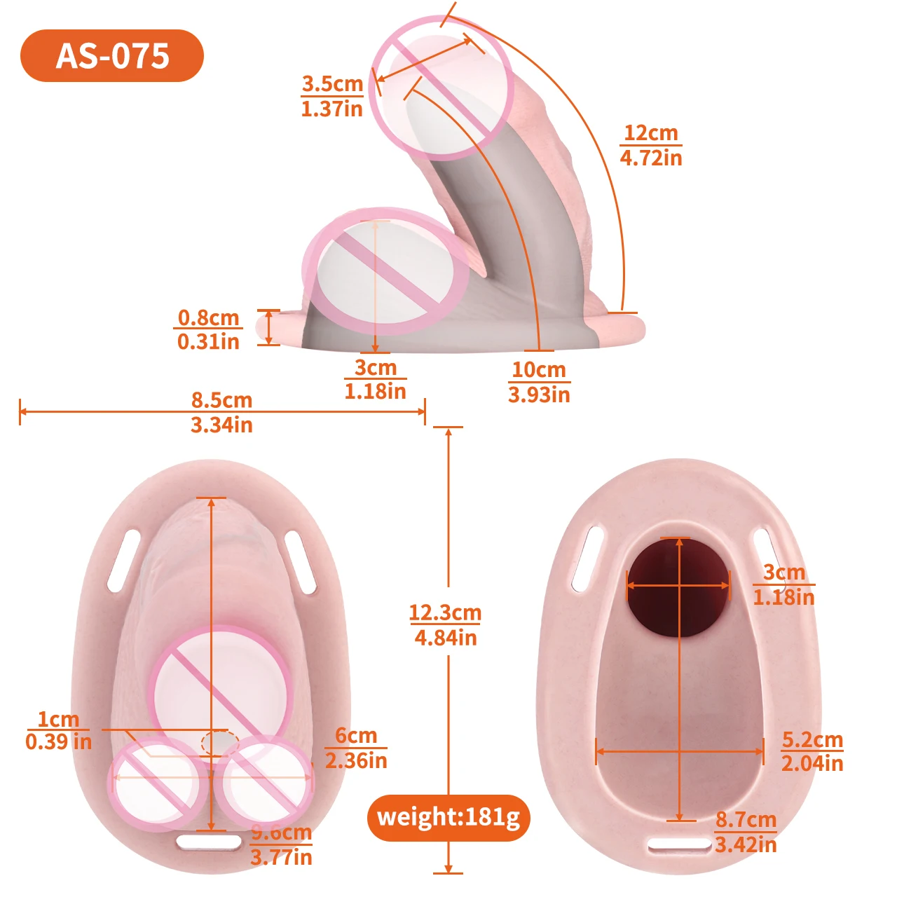 LEZEE Мужские клетки для члена Силиконовая клетка целомудрия Реалистичный фаллоимитатор с ремешком для брюк на рукаве для пениса с поясом целомудрия Секс-игрушки для мужчин