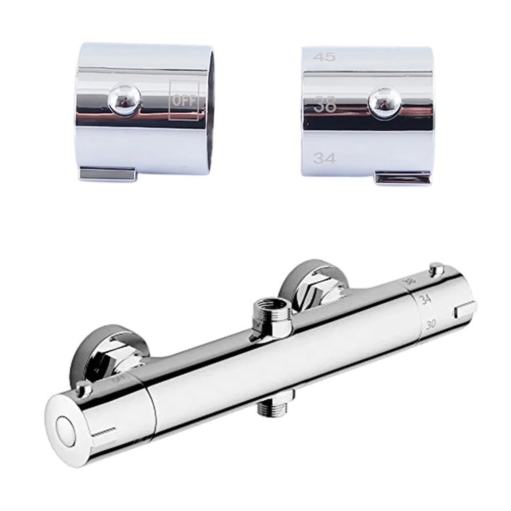 ABS Plastic For Thermostatic Faucet Knob Handle Suitable for Round Rod Type Valves with Vertical Inlet and Outlet Orientation