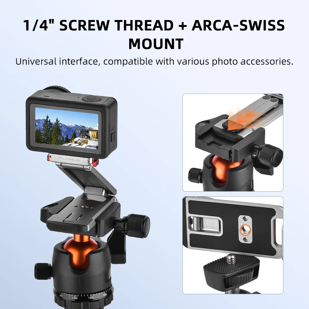 

Штатив для экшн-камеры DJI OSMO ACTION 6/Nano, магнитный быстросъемный адаптер-крепление, карабин-зажим, аксессуар для монтажа