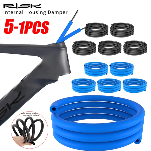 Imagen 1 del producto RISK-amortiguador de carcasa de línea interna de cuadro de bicicleta, Cable de manguera de vibración, accesorios de bicicleta, cubierta de Cable, 1,6 m