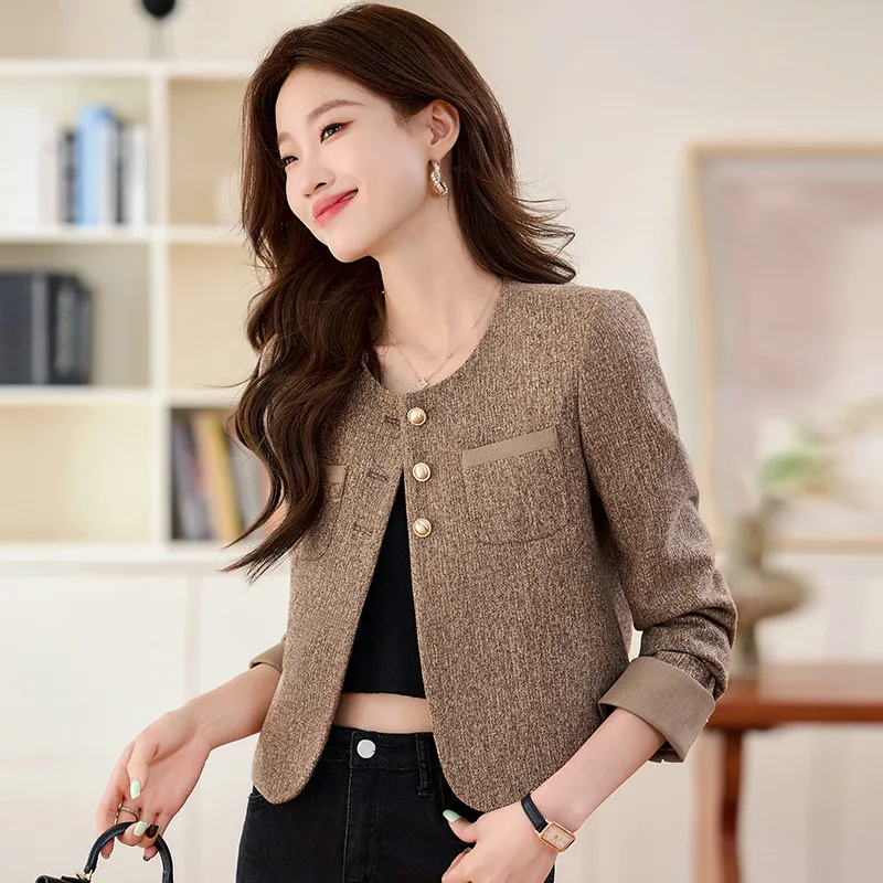 Autumn New Women's Long Sleeved Professional Jacket Female Casual High-Quality Coats