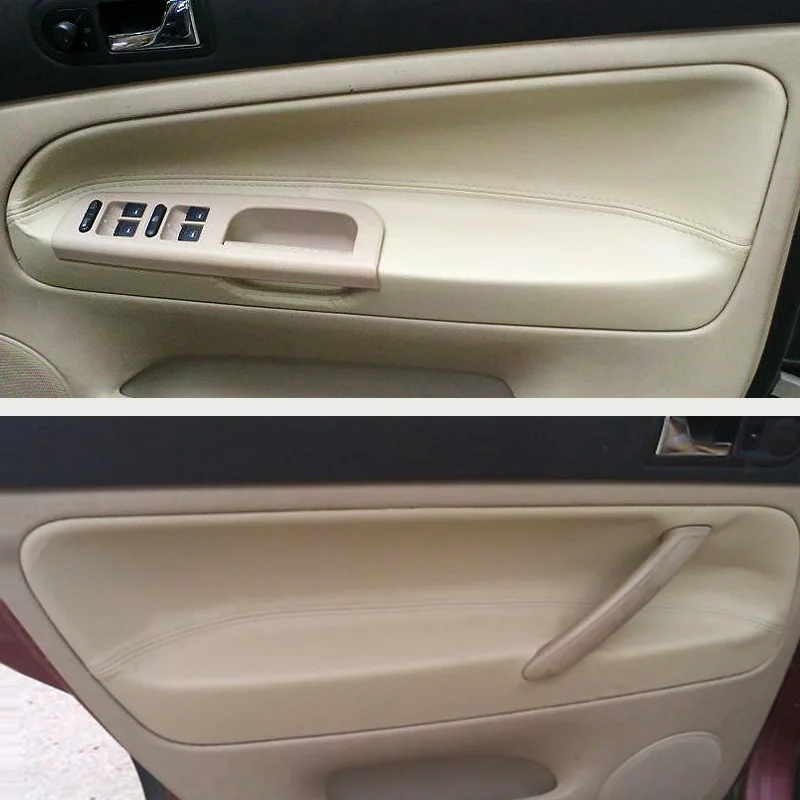 Car Microfiber Leather Inner Door Handle Panel Armrest Cover Trim For VW Passat B5 1998 1999 2000 2001 2002 2003 2004 2005 RHD