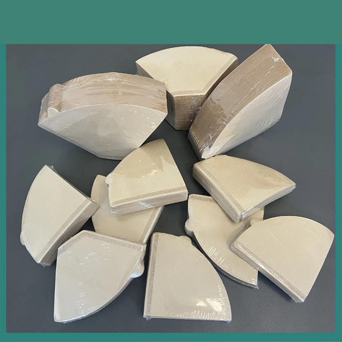 

100 шт., одноразовые бумажные фильтры для кофе, натуральные бумажные фильтры, 1-4 чашки, V-образные капельные бумажные фильтры для кофе, аксессуары для дома