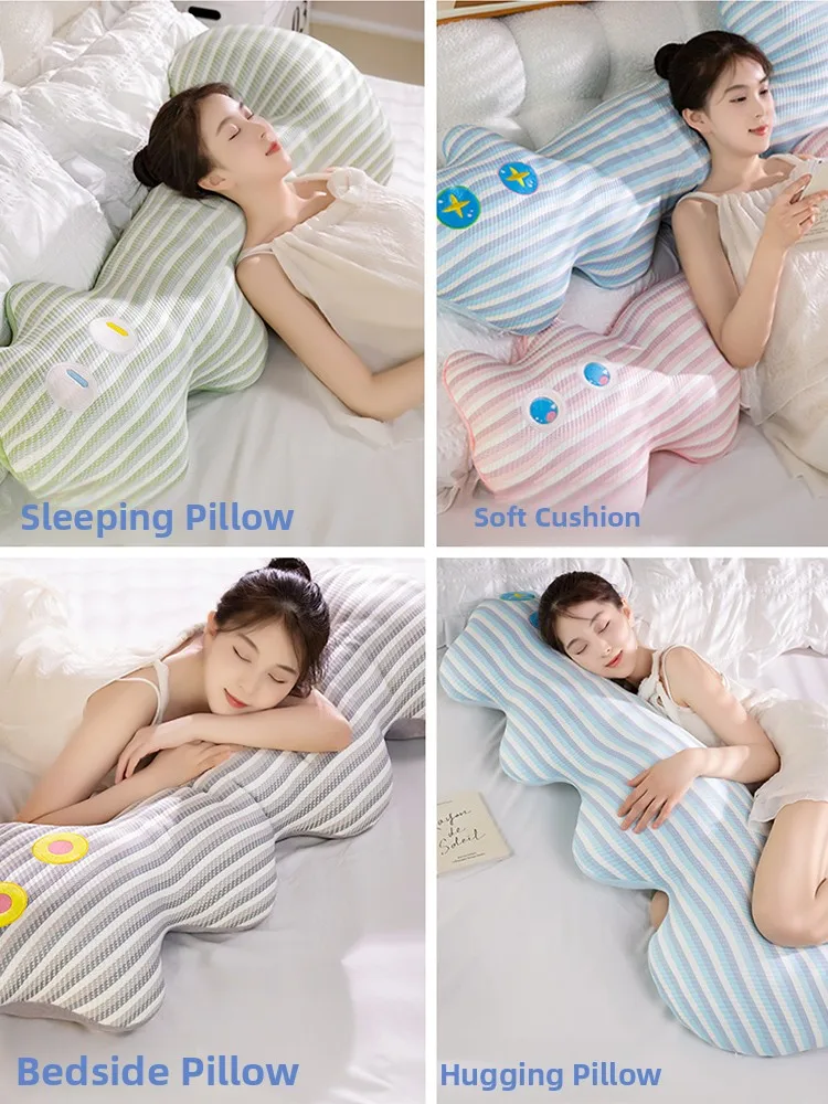 

Длинная подушка из ледяного шелка для кровати, мужская подушка для ног, классическая подушка для беременных, универсальная декоративная подушка Dopane Sle для спальни...