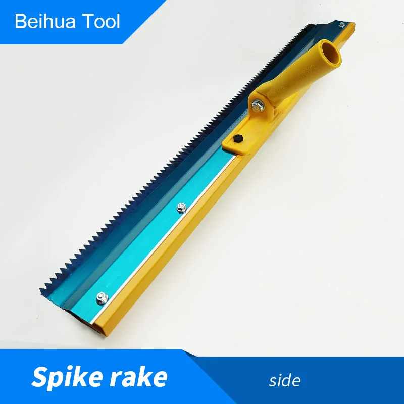 Beihua 56ซม.Spiked Rake และ1.1 Extension Pole Kit Self-Flow ซีเมนต์ Rake Scraper อีพ็อกซี่สีเครื่องมือ3มม./5มม./8มม.