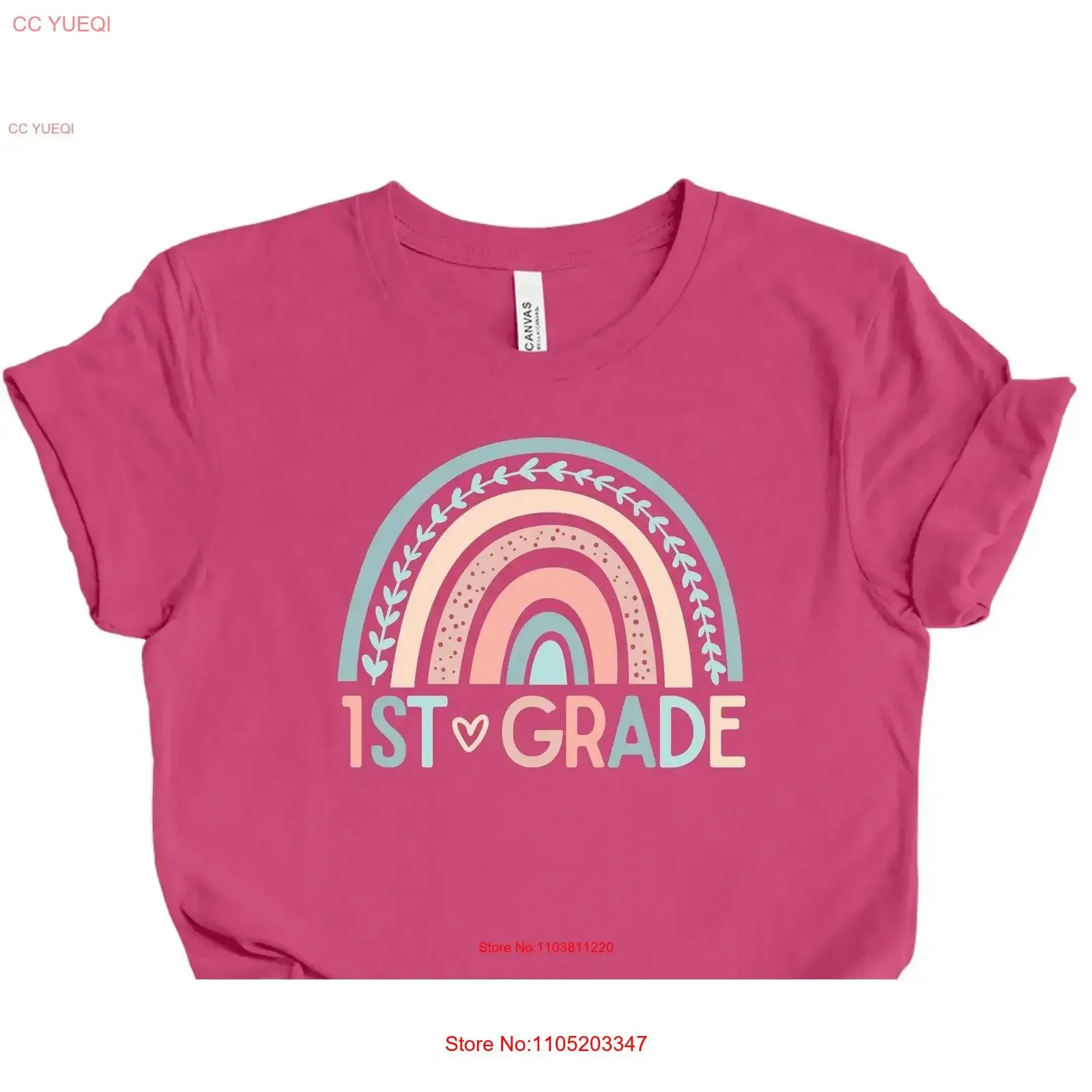 

First Grade Teacher T Shirt 1st day of school tee back to vintage Washed Stretched Soft Breathable Casual Versatile