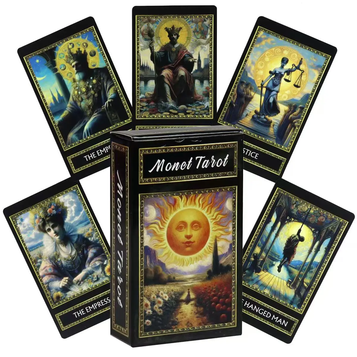 

10.3*6cm Monet Tarot Deck 78 Tarot Cards Oracle Divination Wisdom