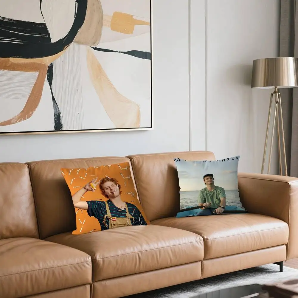 

Pop Rock Singer Mac Demarco Personalized Picture Text Home Decorative Pillows Household Gifts 45x45cm