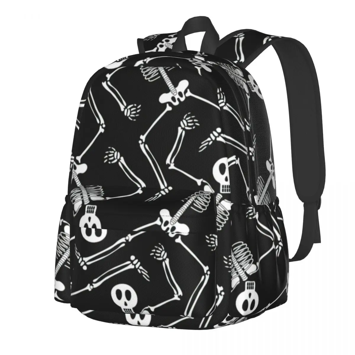 Halloween Skeleton Backpack Mexican Holiday Pattern Boy Gril Polyester Cycling Backpacks Print Funny High School Bags Rucksack