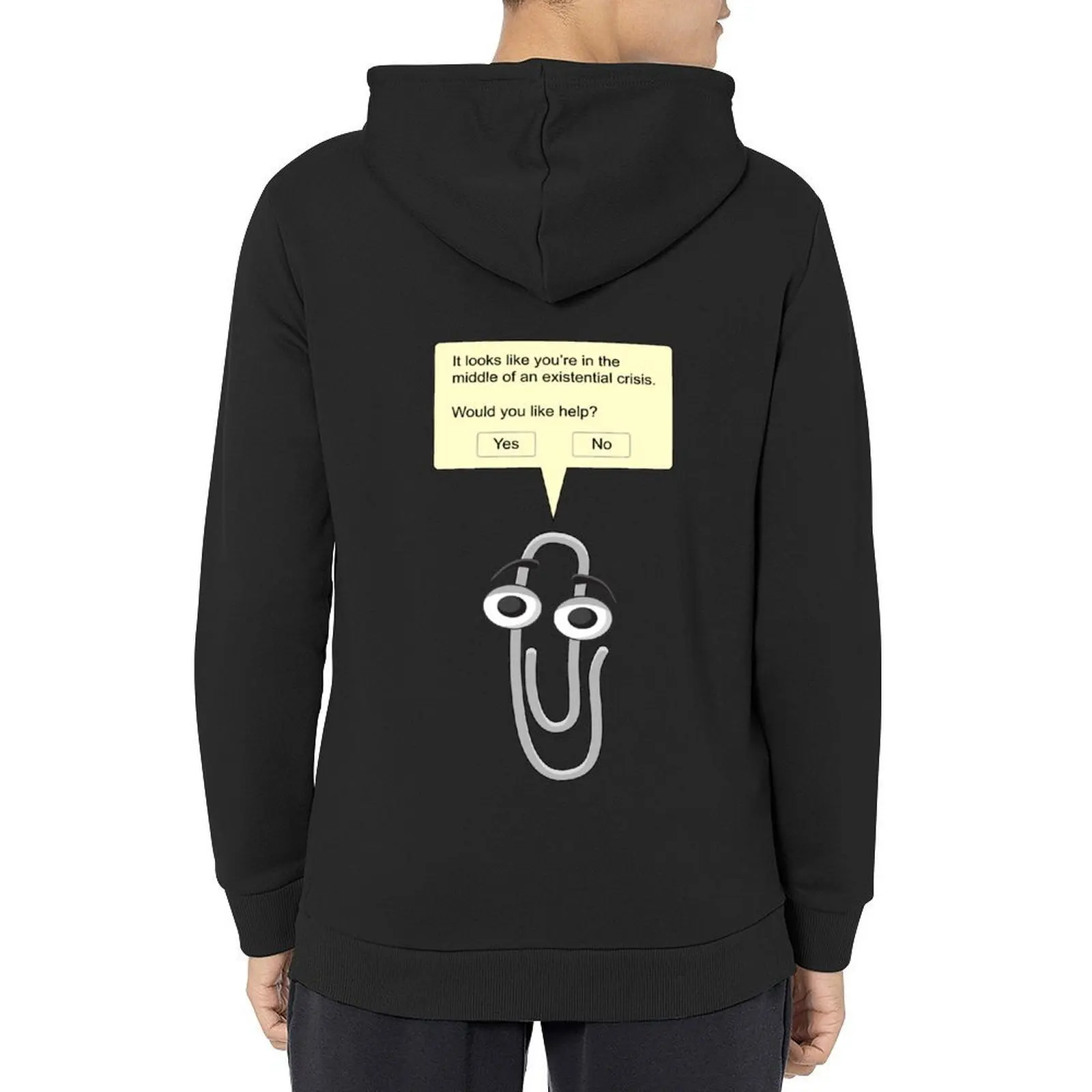 

Clippy - Existential Crisis Hoodie aesthetic clothing blouse men's clothes winter clothes men's hoodies