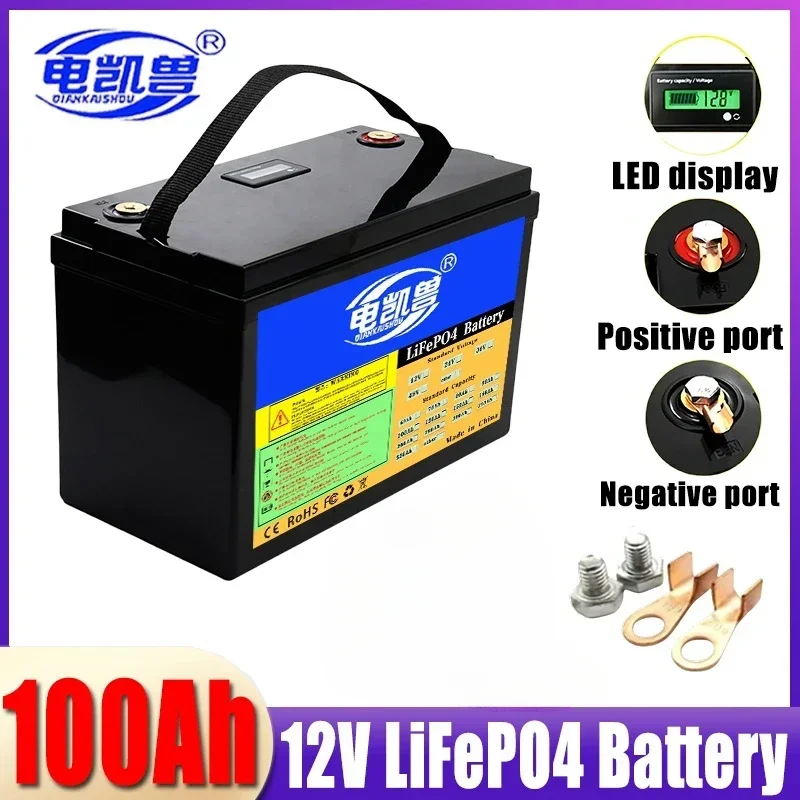 24V 150Ah 12V 300Ah 100Ah LiFePo4 Battery Built-in BMS Lithium Iron Phosphate Cells For Outdoor Camping Golf Cart Solar Storage