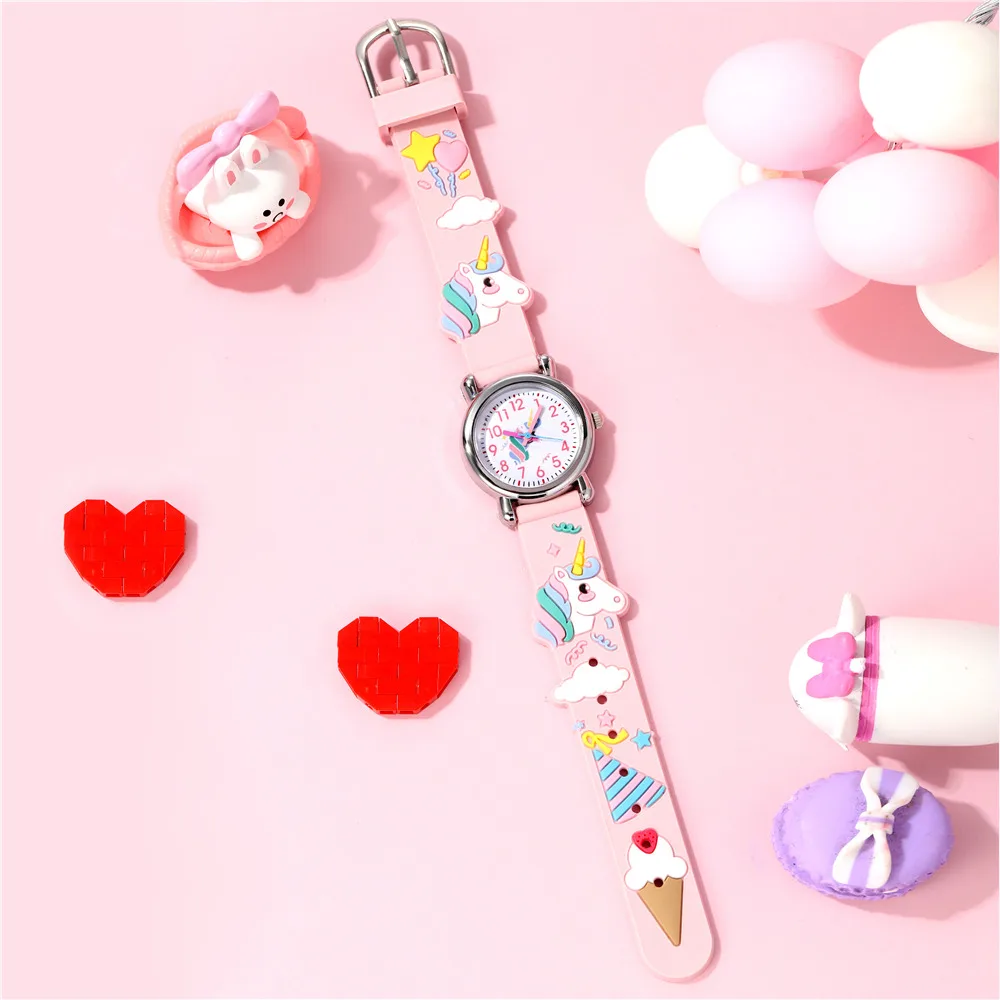 Cute unicorn quartz watch Cartoon Children\'s watch