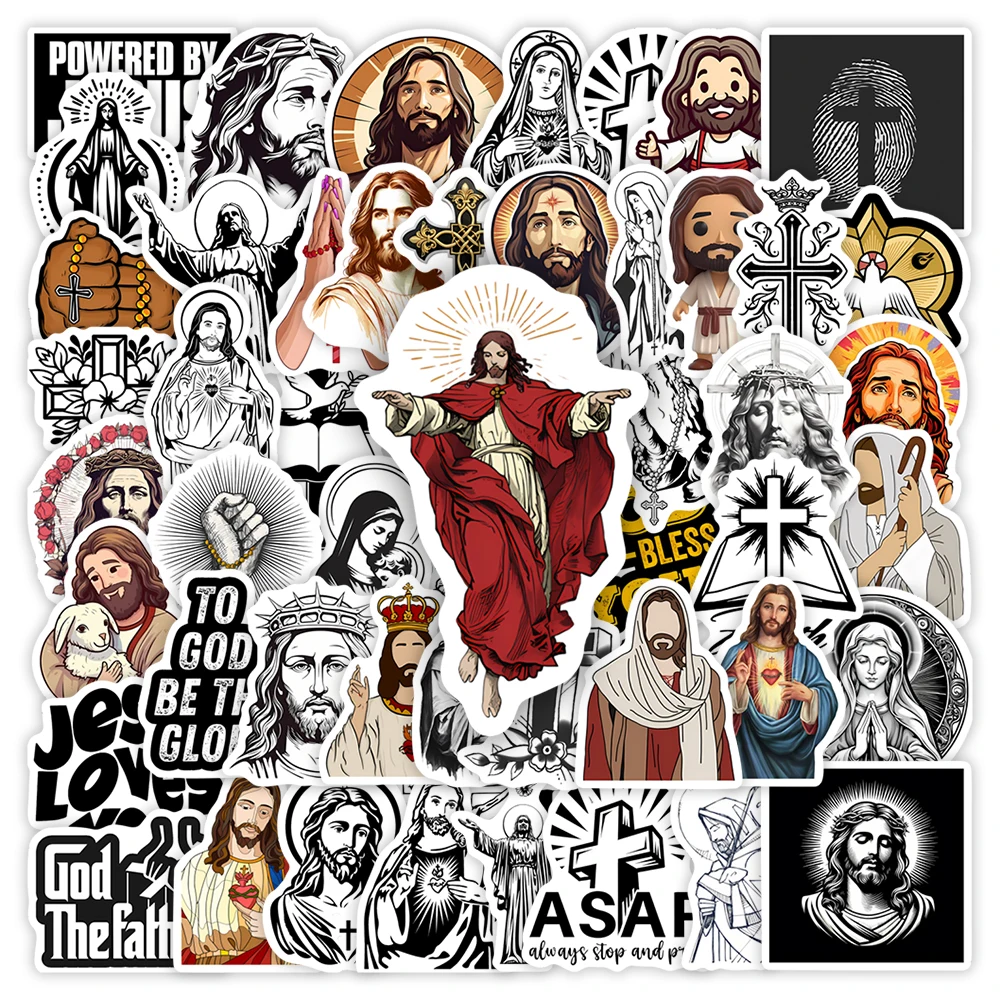 Jesus Bible God Christian Stickers Faith Church Art DIY Gift Waterproof Graffiti Decal for Laptop Phone Scrapbook Luggage Bottle