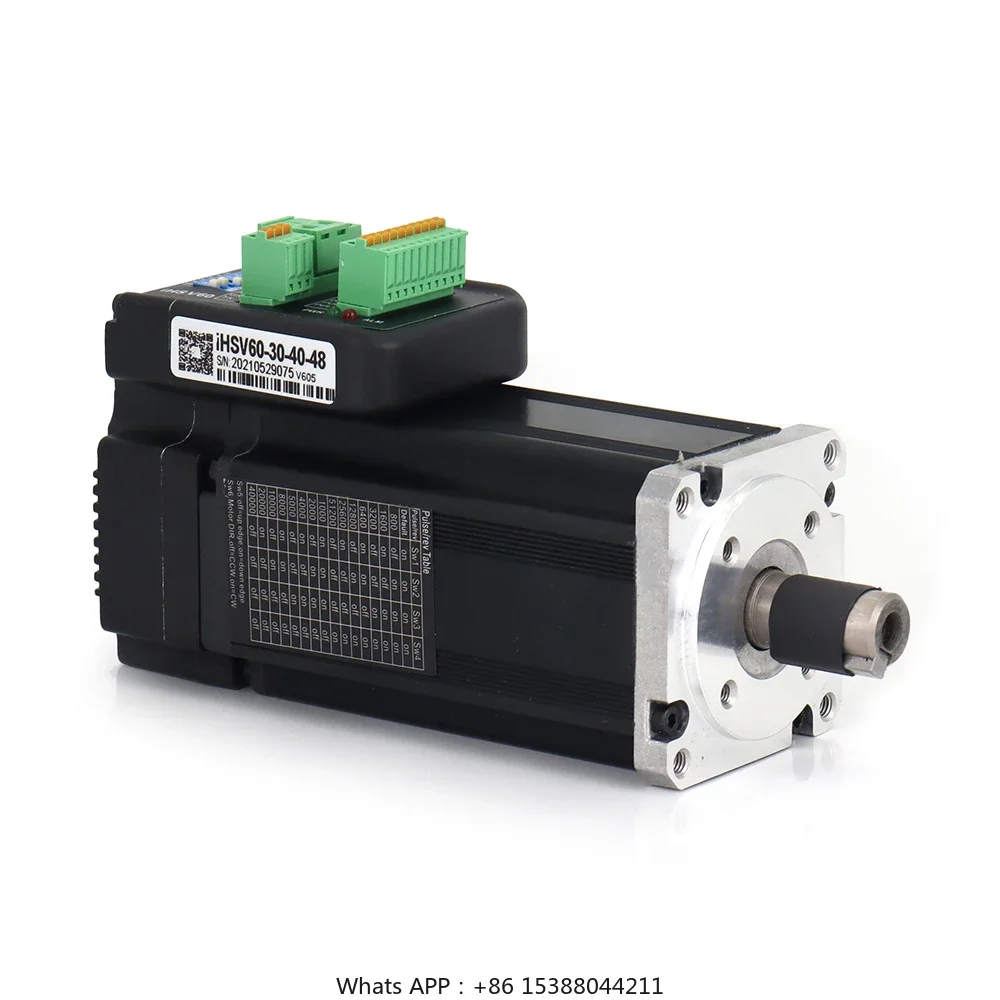 

Aubalasti 400w Servo Motor With Driver Set 48VDC Permanent Magnet 3000rpm 1.27N.m 11.2A Communication Speed 9.6Kbps Mini