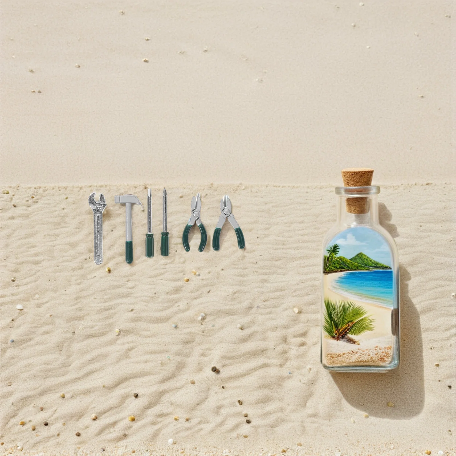 

6pcs Miniature House Tools Set Durable Alloy Multifunctional Repair Kit For Mini Yard Garden Tool Set Dollhouse Decoration