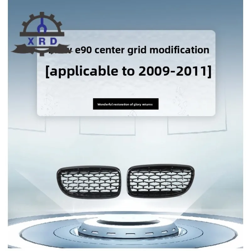 

A Pair for BMW 3 Series China Grid Front Grille BMW E90 Later Modification 09-11 Bright Black Gypsy Star China Grid