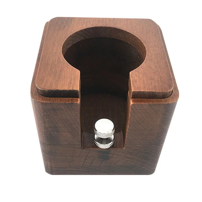

Деревянный держатель портафильтра для кофе, станция для утрамбовки эспрессо, подходит для портафильтра кофемашины 51/53/58 мм
