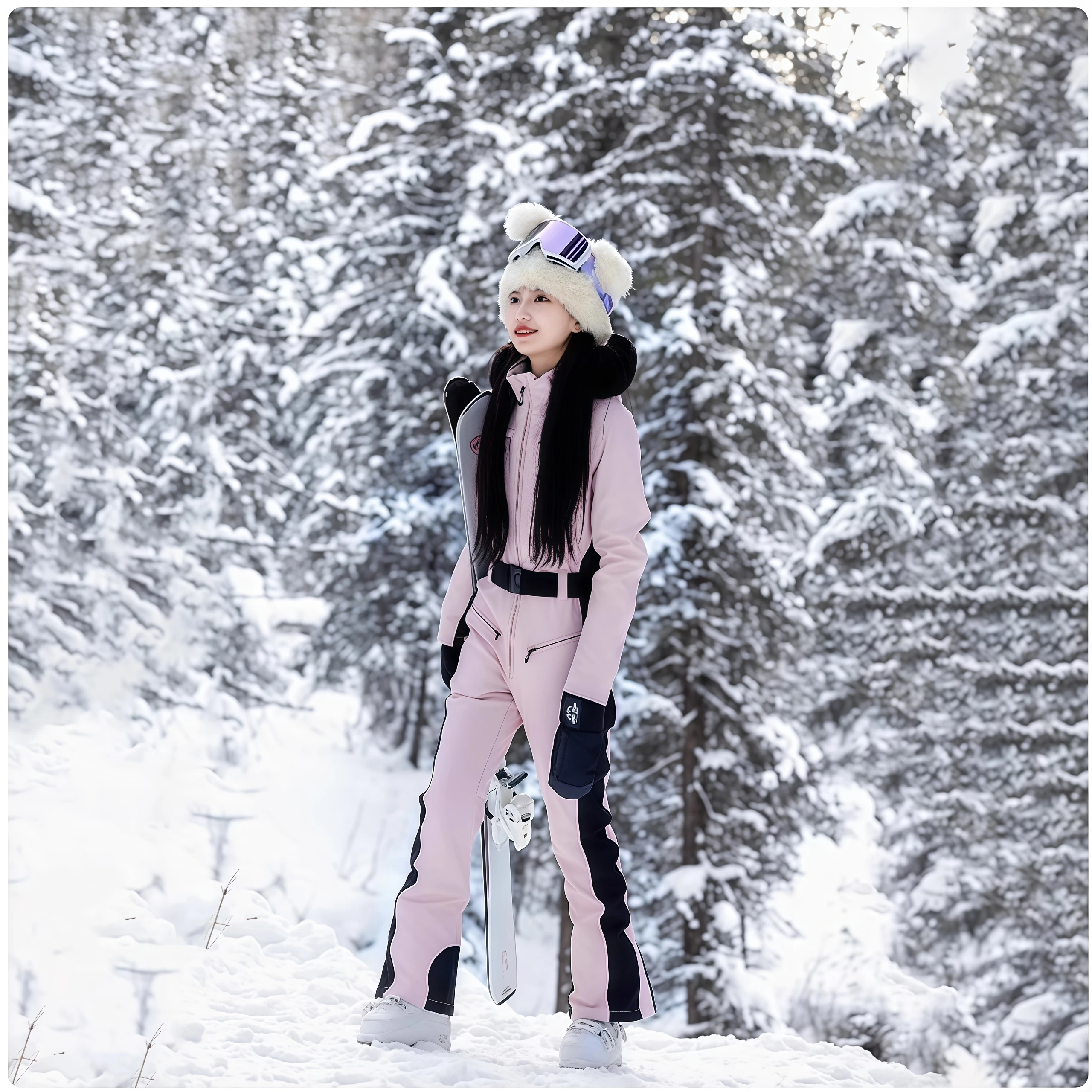 

MUTUSNOW 2025 Women's Contour-Fit One-Piece Ski Suit - Waterproof & Windproof Snowsuit with Thermal-Lining for Outdoor Sports