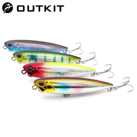 1PCS 6.5cm 5.8g 플로팅 연필 낚시 미끼 탑 워터 개 하드 미끼 미끼 워블러 인공 하드 미끼 낚시 태클 Pesca