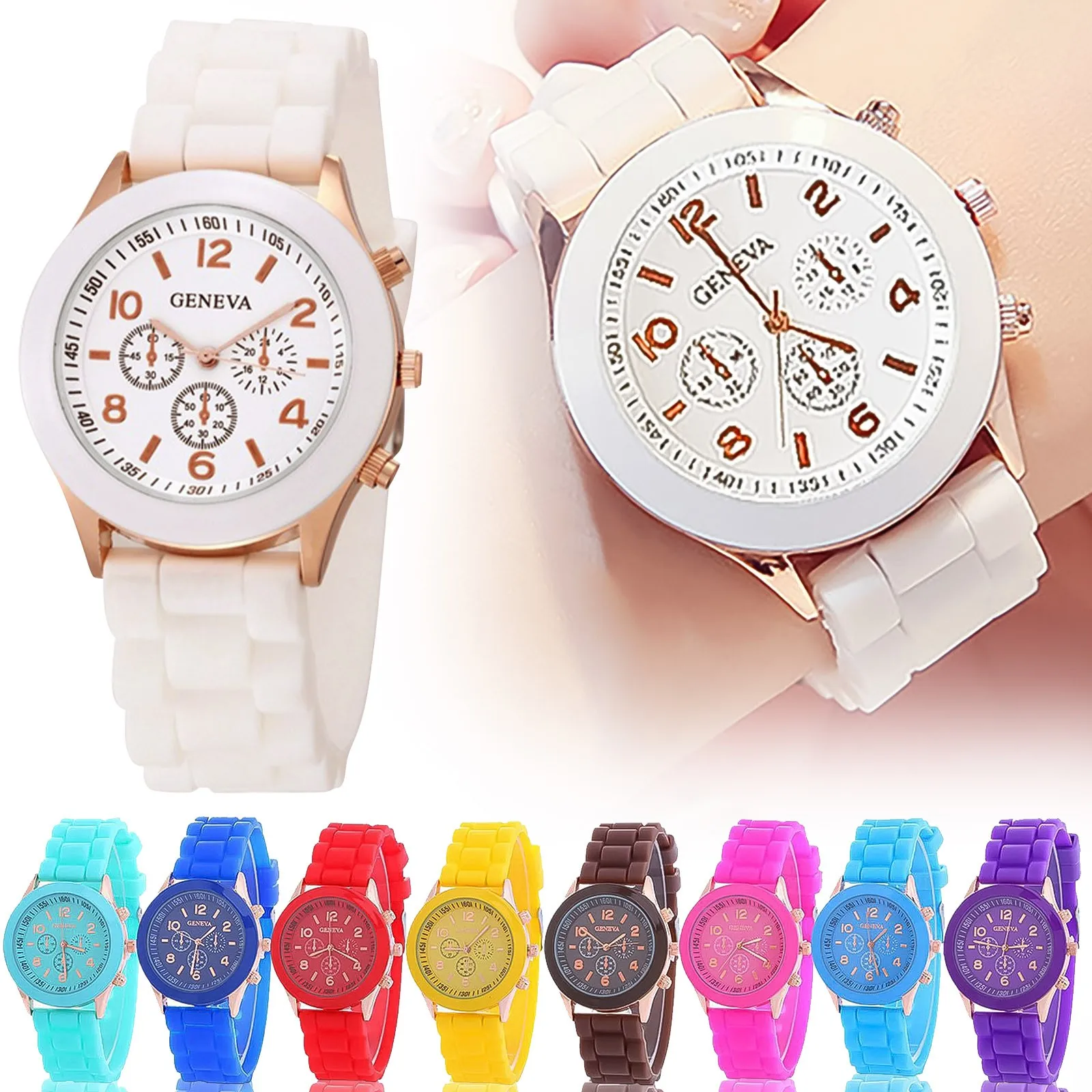 Fashion Women Watches White Silicone Jelly Quartz Watch Ladies Dress Wristwatch Gifts for Girls Relogio Feminino Reloj Mujer