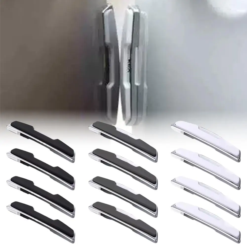 Strong Adhesive Door Protector Set Of 4 High Glossy Slim Door Edge Guards Black Bumper Protector Trim For Auto Vehicles Vehicle