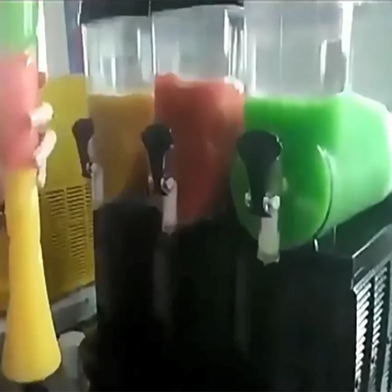 High Efficiency Commercial Commercial Slush Ice Making Machine Snow Melt Making Machine with Two Tanks